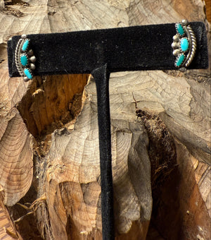 Petit Point Turquoise Earrings