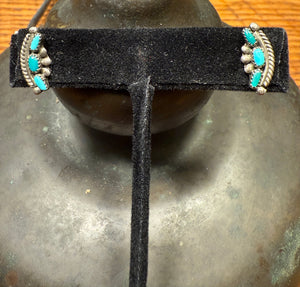 Petit Point Turquoise Earrings