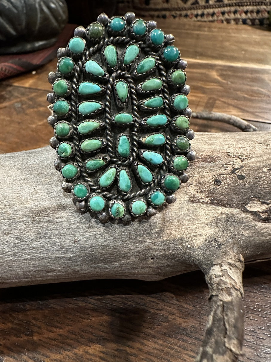 Petit Point Turquoise Ring