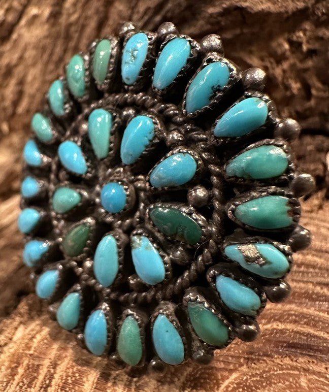 Petit Point Turquoise Ring