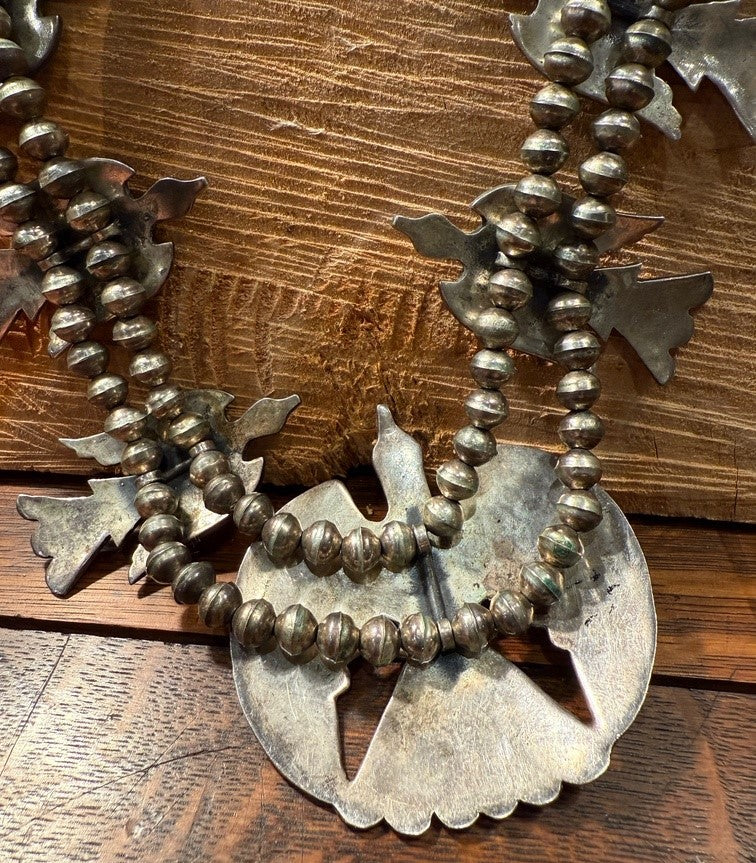 Peyote Bird Channel Inlay Necklace