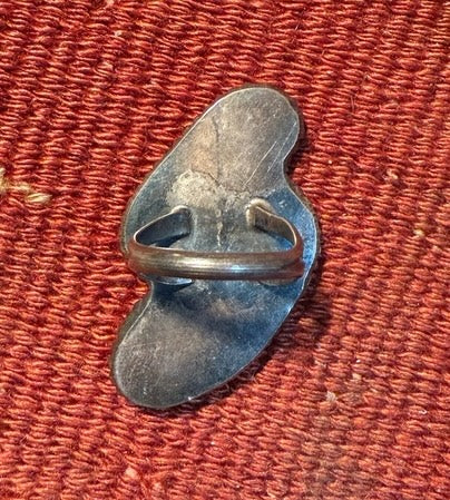 Radiating Rain Drop Turquoise Coral Ring