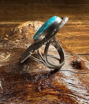 Rare Fred Thompson Morenci Turquoise Ring