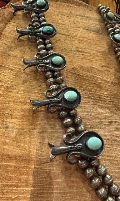 Rare Old Pomegranate Blossom Necklace