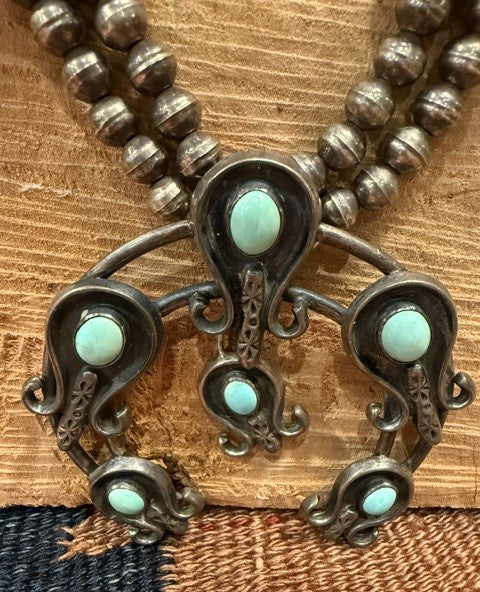 Rare Old Pomegranate Blossom Necklace