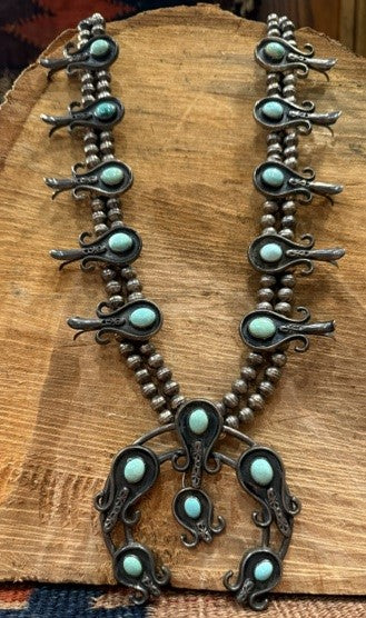 Rare Old Pomegranate Blossom Necklace