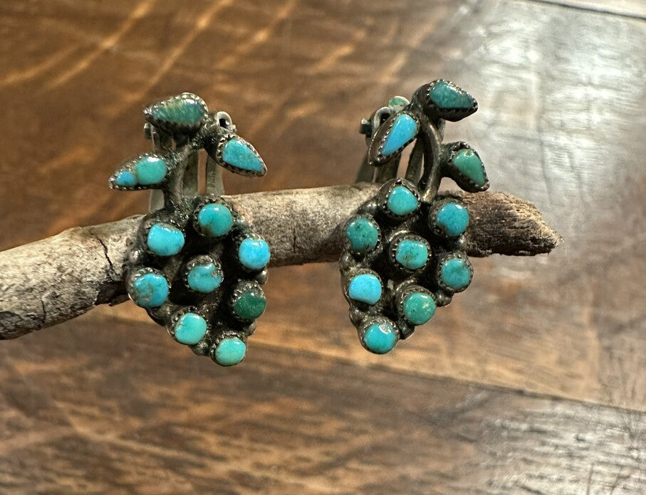 Rare Zuni Earrings | Turquoise Earrings | Navajo Earrings