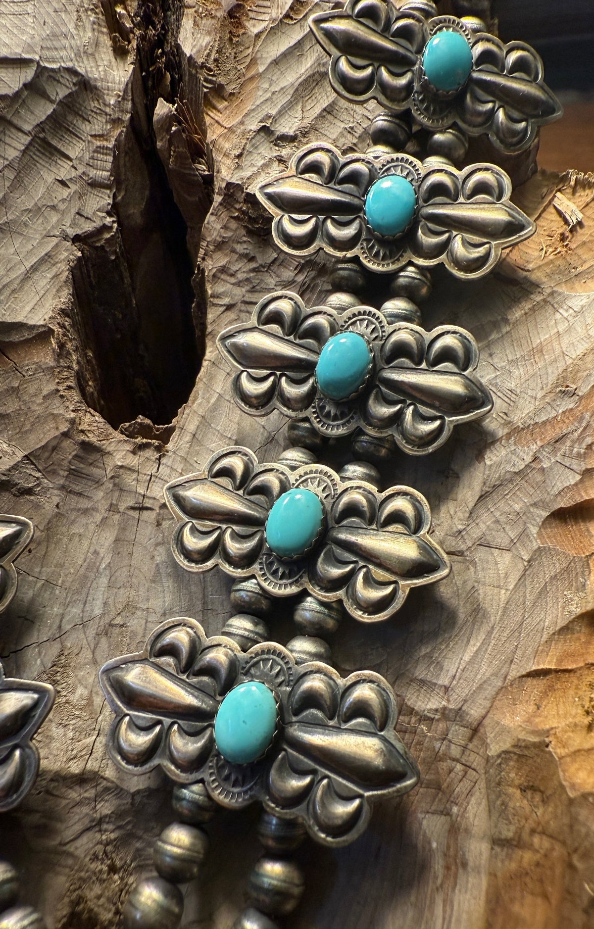 Repousse Squash Blossom Necklace