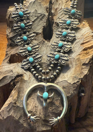 Repousse Squash Blossom Necklace