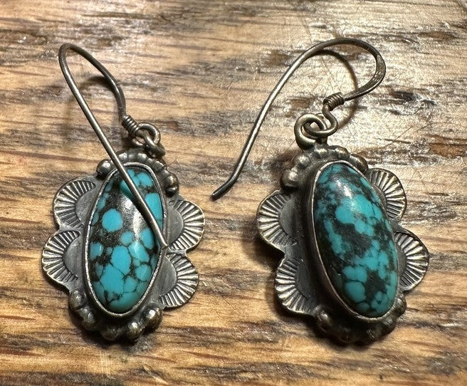 Richard Begay Turquoise Earrings