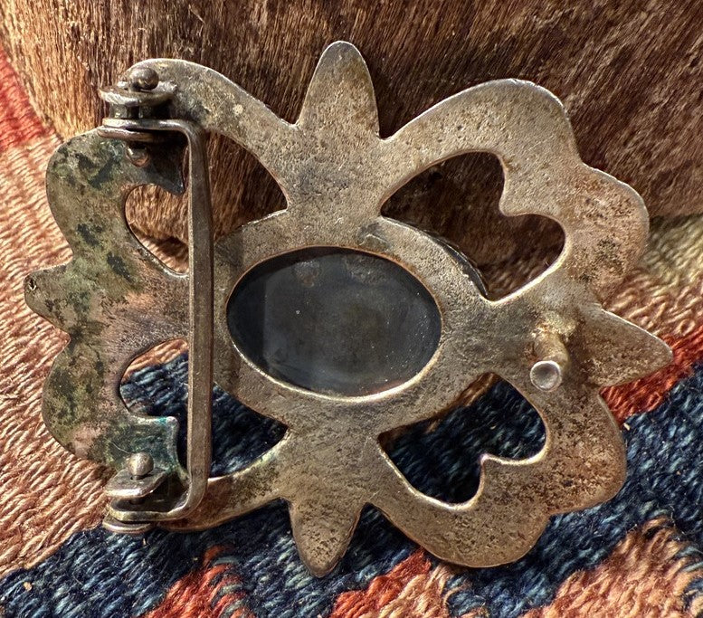 Sand Cast Silver Belt Buckle