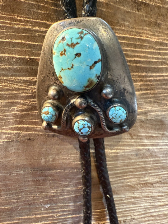 Serpentine Turquoise Bolo Tie