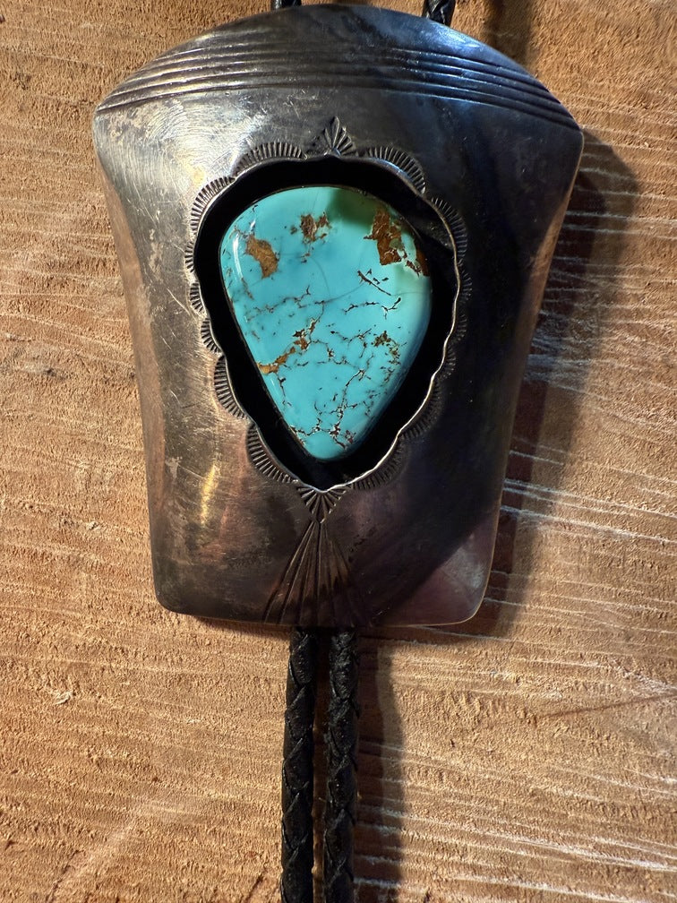 Shadow Box Turquoise Bolo Tie