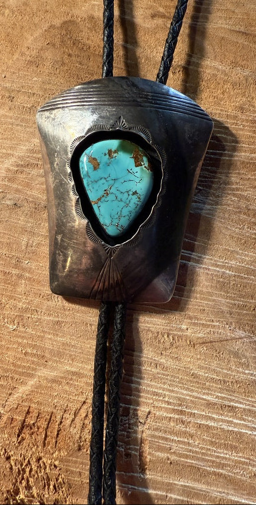 Shadow Box Turquoise Bolo Tie