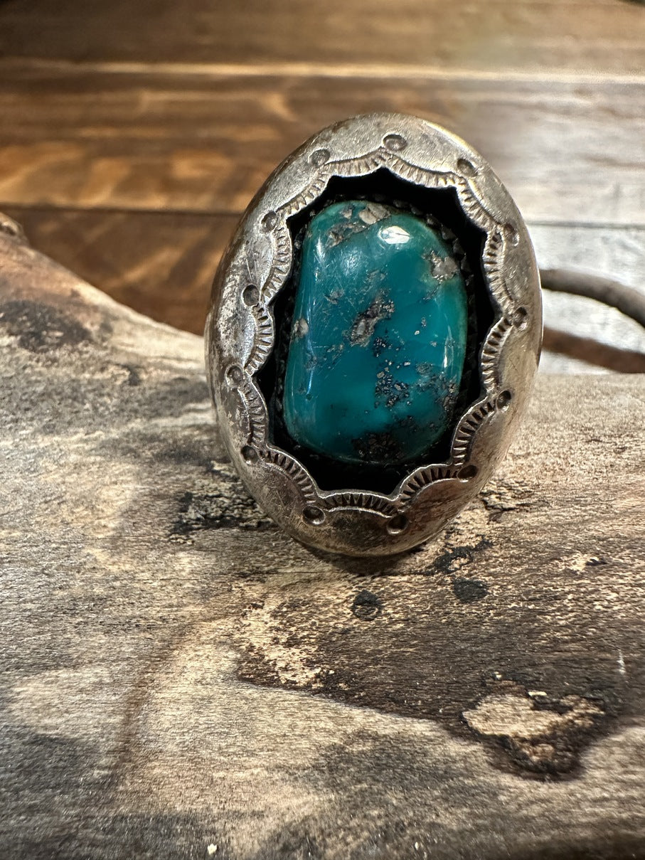 Shadow Box Turquoise Ring