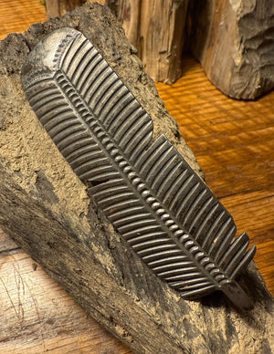 Silver Feather Barrette