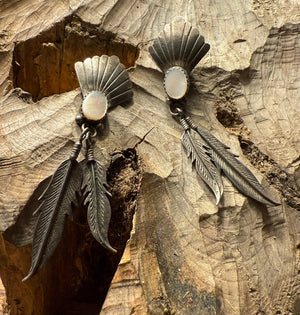 Silver Feather Earrings