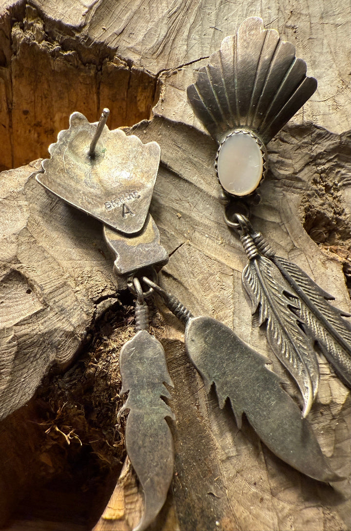 Silver Feather Earrings