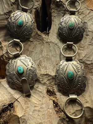 Silver Link Turquoise Hatband