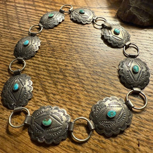 Silver Link Turquoise Hatband
