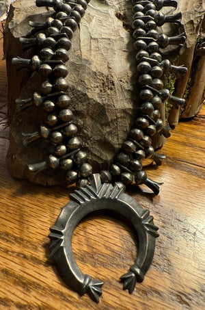 Silver Squash Blossom Necklace