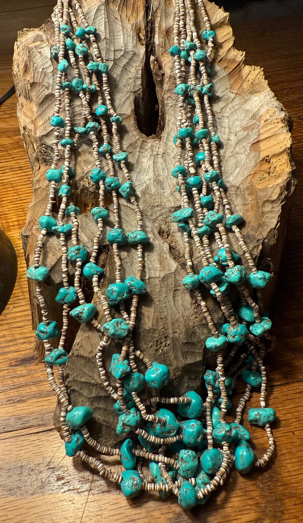Six Strand Heishi Necklace