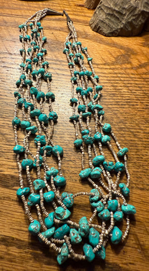 Six Strand Heishi Necklace