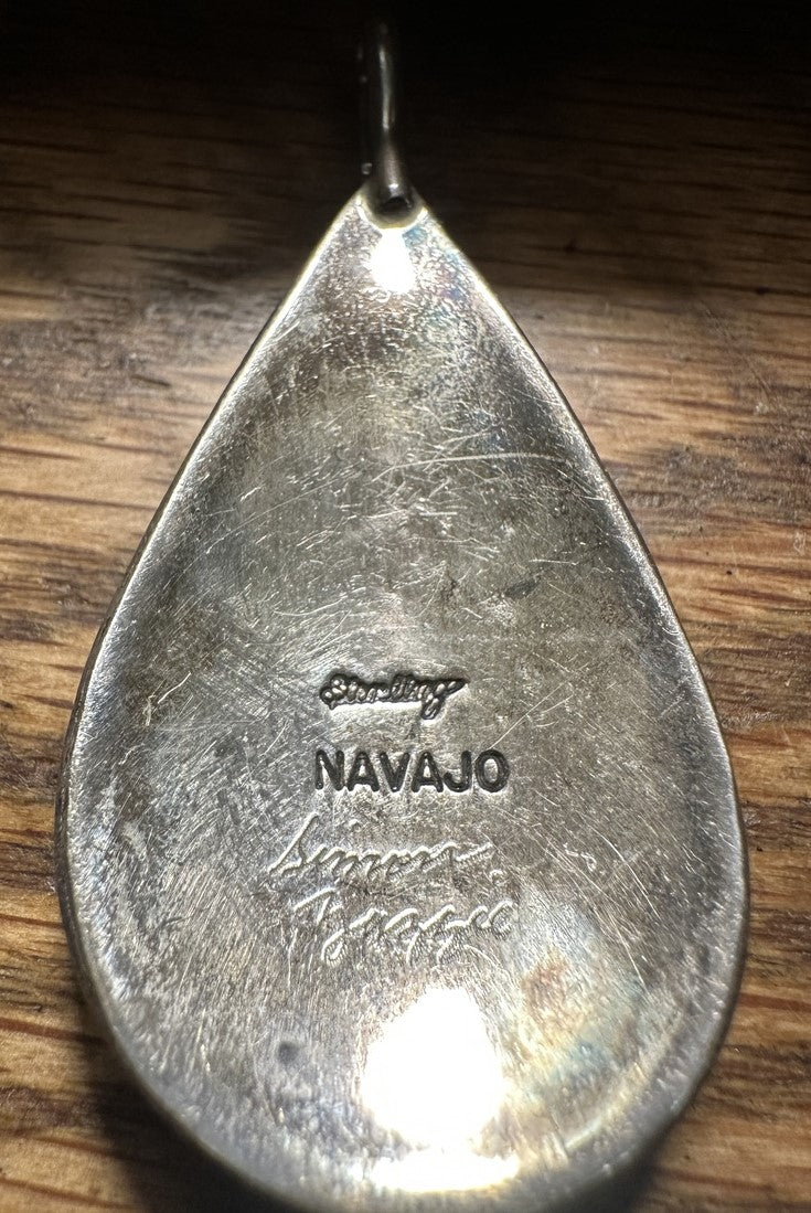 Small 3-Stone Turquoise Pendant