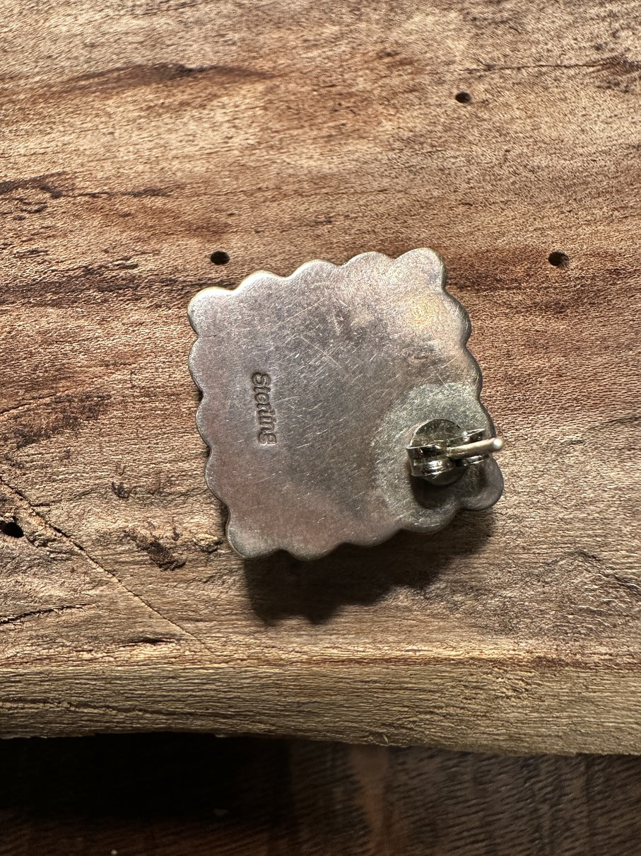 Spiny Oyster Turquoise Earrings