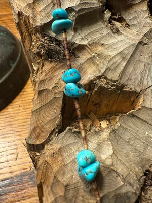 Spirit Bear Morenci Turquoise Heishi Necklace