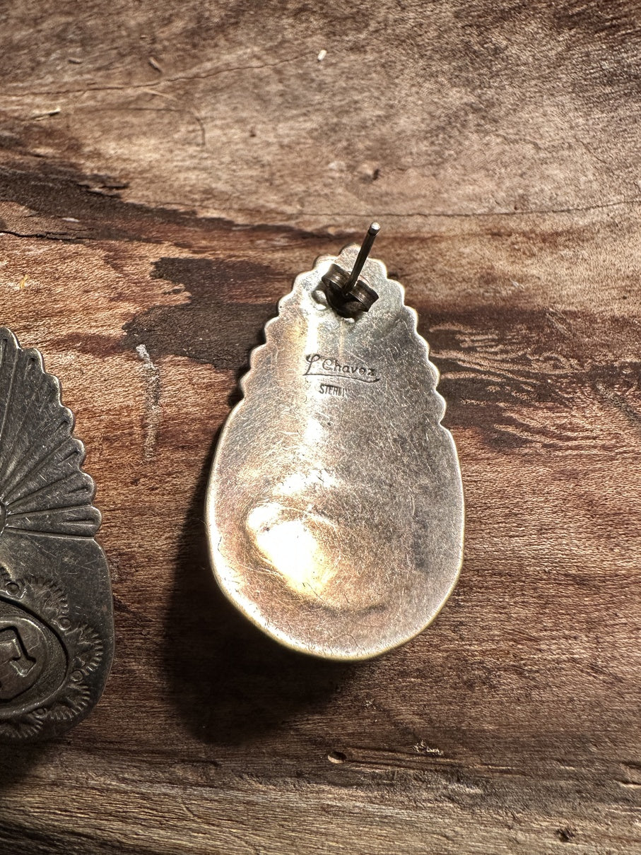 Spirit Bear Silver Earrings