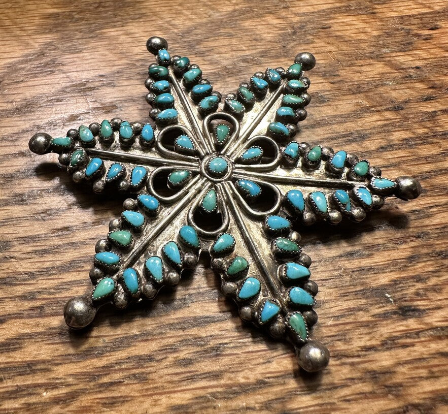 Star Snowflake Zuni Pin/Pendant