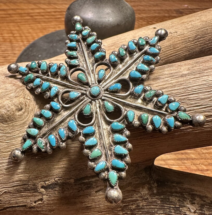 Star Snowflake Zuni Pin/Pendant