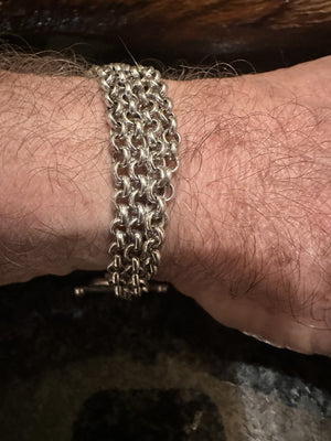 Sterling Silver Four Chain Bracelet