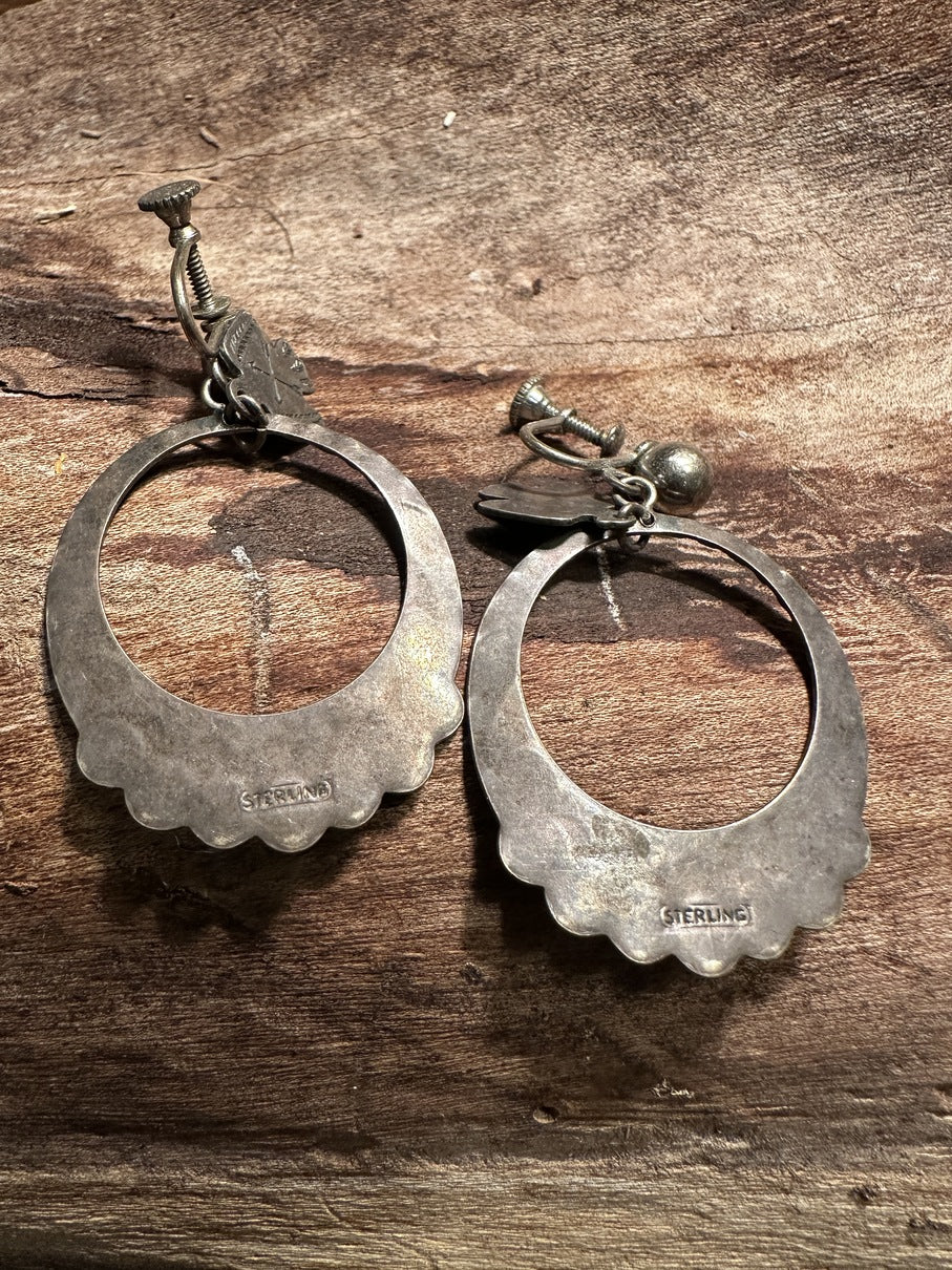 Thunder Bird Hoop Earrings