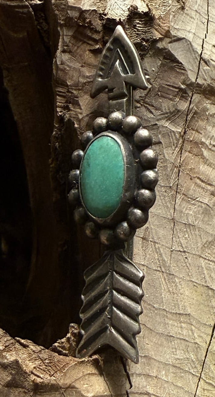 Turquoise Arrow Pin