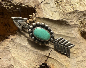 Turquoise Arrow Pin