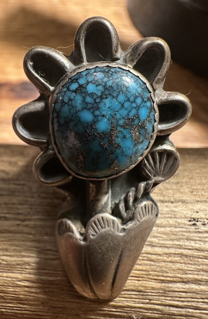 Turquoise Flower Ring