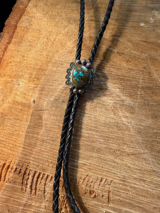 Turquoise & Sterling Silver Bolo Tie