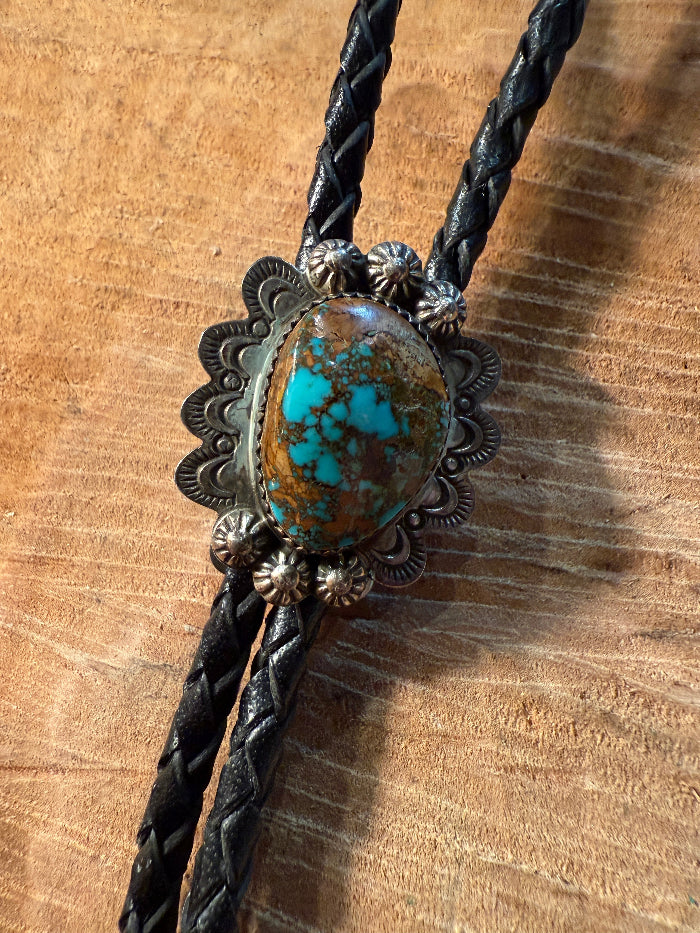 Turquoise & Sterling Silver Bolo Tie