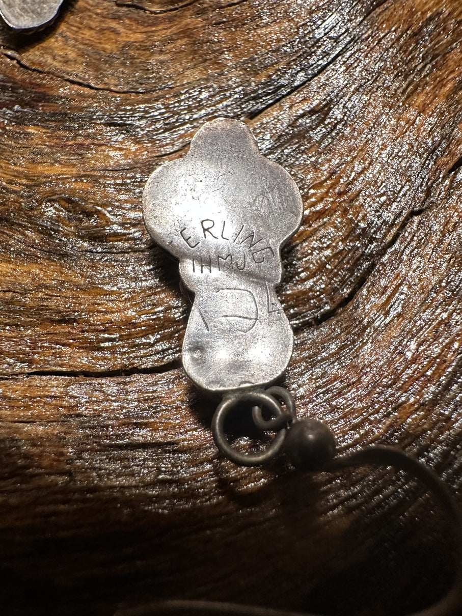 Two Stone Turquoise Earrings