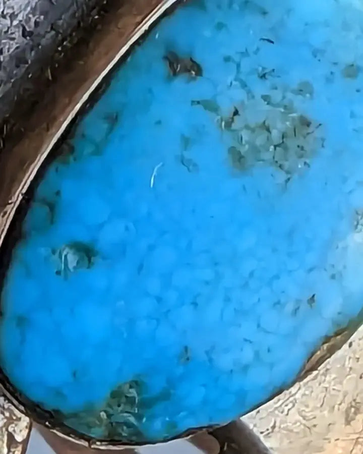 Vintage Mens Turquoise and Silver Bracelet