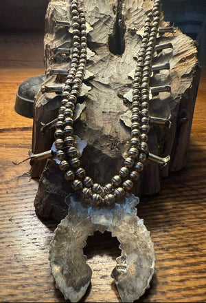Vintage Spiny Oyster Squash Blossom Necklace