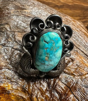 Water Web Morenci Rare Turquoise Ring