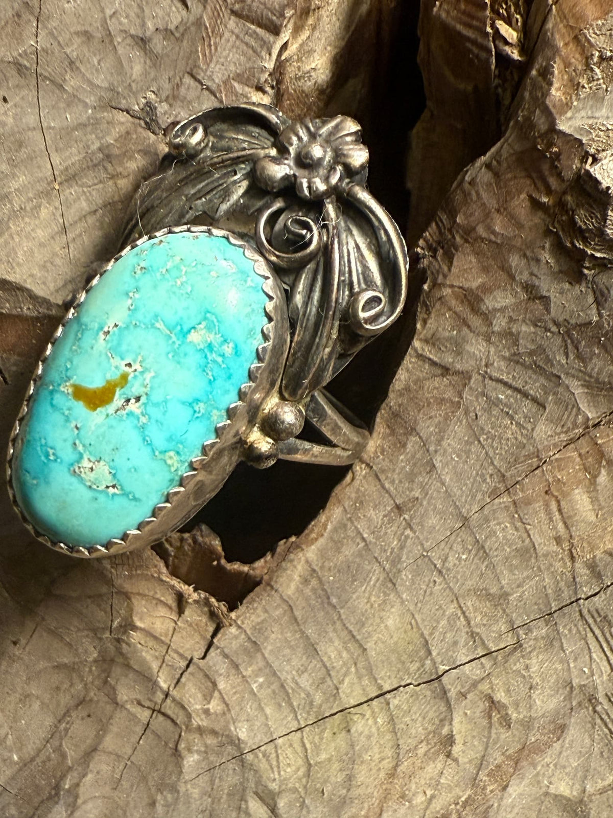 Water Web Turquoise Ring