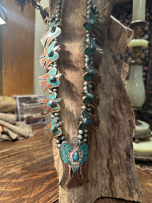 Waterbird Inlay Necklace