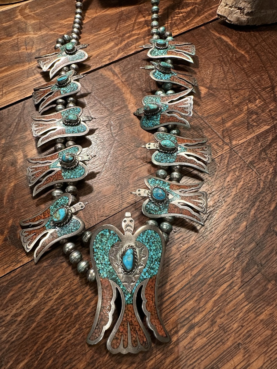 Waterbird Inlay Necklace