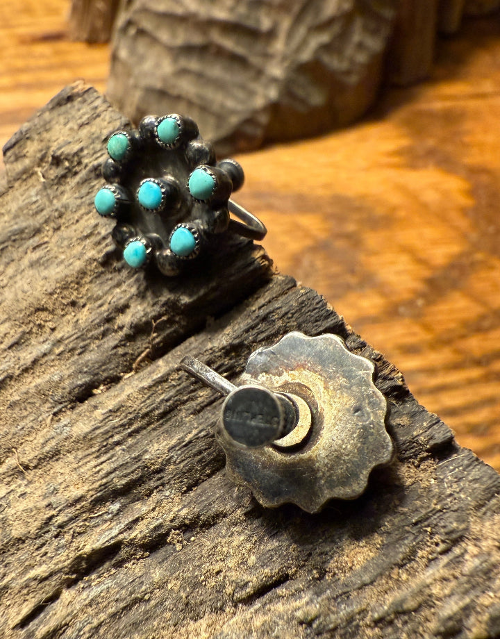 Zuni 7 Stone Earrings