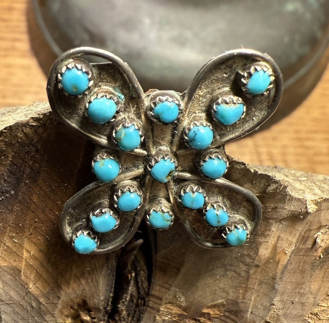 Zuni Butterfly Pin