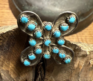 Zuni Butterfly Pin